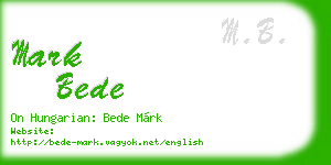 mark bede business card